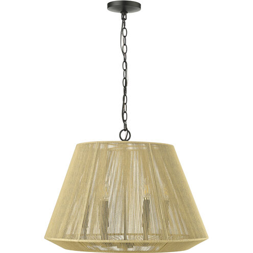 Sterling 6 Light 24.3 inch Matte Black Indoor Pendant Ceiling Light